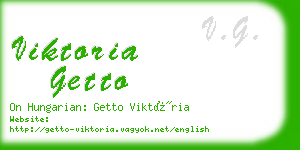 viktoria getto business card